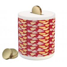 Abstract Watercolor Pears Piggy Bank