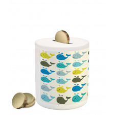 Childish Pattern Big Fish Piggy Bank