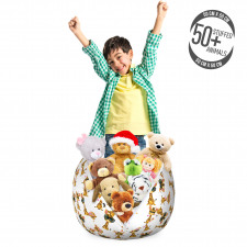 Canlı Pelüş Oyuncak Çuvalı Süslü Giyimli Bebek Zürafalar Temalı Poster