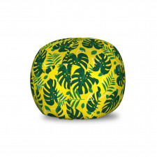 Palmiye Pelüş Oyuncak Çuvalı Renkli Tropikal Ağaç Yaprakları ve Dalları 