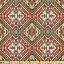 Etnik Parça Kumaş Antik Kilim Desenli