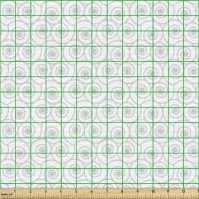 Soyut Parça Kumaş Küçük Boyutlarda Tekrarlı Spiral Tasvirler