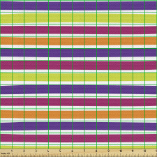 Soyut Parça Kumaş Farklı Renklerde Tekrar Eden Yatay Şeritler