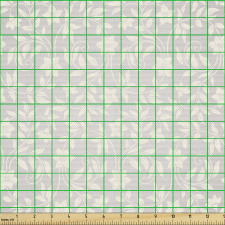 Klasik Parça Kumaş Sade Fon Üzerindeki Çiçekler ve Yapraklar