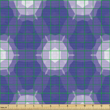 Parti Parça Kumaş Geometrik Şekiller ile Parlak Mozaik Desen