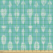 Kabile Parça Kumaş Sık Tekrarlanmış Zıt Yönlerde Yerli Okları