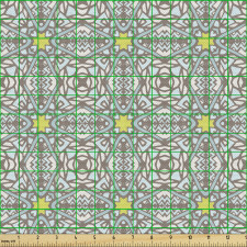 Etnik Parça Kumaş Eskitilmiş Tekrarlanan Geometrik Şekiller