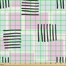 Soyut Parça Kumaş Çizgilerden Oluşan Kareler Geometrik Şekiller