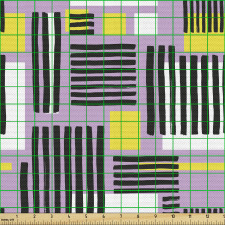 Geometri Parça Kumaş Modern Çizgilerle Yapılmış Soyut Desen