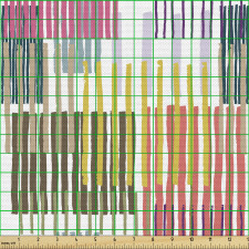 Sanat Parça Kumaş Üst Üste Rengarenk Çizgilerle Oluşmuş Görsel