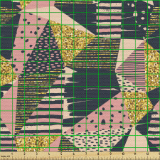 Geometri Parça Kumaş Geometrik Şekillerden Oluşan Parçalı Desen
