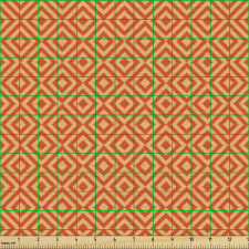 Geometrik Parça Kumaş Tekrarlanmış Eşkenar Dörtgen Çerçeveler