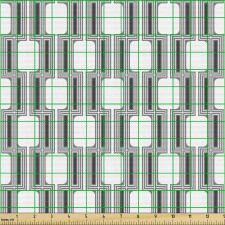 Geometrik Parça Kumaş Farklı Boyutta Dikdörtgenli Modern Çizim