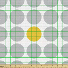 Geometrik Parça Kumaş Ortadaki Renkli Kalanı Düz Tonlu Noktalar