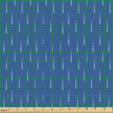 Modern Parça Kumaş Lacivert Zeminde Soyut Yağmur Damlası Çizimi