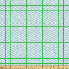 Geometrik Parça Kumaş İç İçe Geçmiş Zik Zak Çizgili Kompozisyon