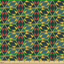 Oryantal Parça Kumaş Geometrik Şekili Mozaik Görünümlü Desen