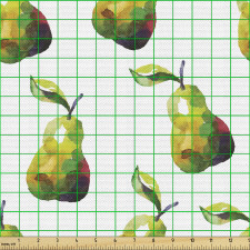 Gıda Parça Kumaş Suluboyayla Yapılmış Armut Tasarımları Görseli
