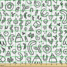 Çocuksu Parça Kumaş Basit Çizimli Eğlenceli Figürlü Çalışma