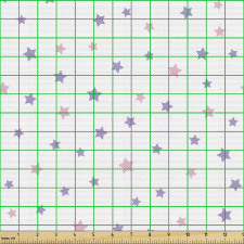 Yıldızlı Parça Kumaş Gökyüzündeki Köşeli Objeler Tekrarlı Model