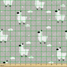 Lama Parça Kumaş Tükürmesi ile Meşhur Hayvan ve Bulut Tekrarlı