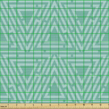 Geometrik Parça Kumaş İç İçe Labirent Gibi Üçgenler Tekrarlı