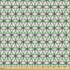 Geometrik Parça Kumaş Dairesel Minimal İç İçe Geçmiş Şekiller