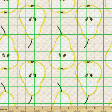 Armut Parça Kumaş Saplı ve Çekirdekli İçi Açık Meyveler Desen