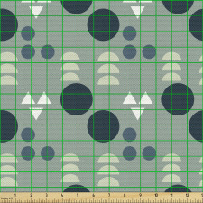 Geometrik Parça Kumaş Çeşitli Matematiksel Şekiller Bir Arada
