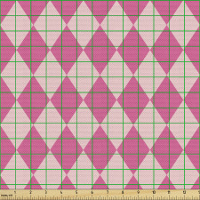 Geometrik Parça Kumaş Tekrarlı Model İki Renk Dörtgen Şekilleri