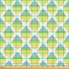 Mozaik Parça Kumaş Parlak Çemberler ile Geometrik Desenler