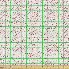 Geometrik Parça Kumaş Dağınık Noktalar ile Dalgalı Soyut Desen