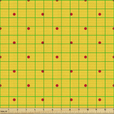 Retro Parça Kumaş Parlak ve Sevimli Puantiyeler ile Düz Zemin