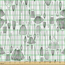 Siyah Beyaz Parça Kumaş Ressam Fırçaları Desenli