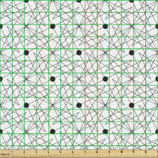 Geometrik Parça Kumaş Siyah Beyaz Sarmal Desenli