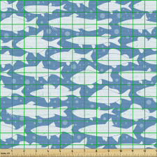 Balıklar Parça Kumaş Tekrarlanmış Denizde Yaşayan Hayvanlar