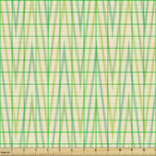 Geometrik Parça Kumaş Dikey Uzayan Sık Tekrarlanmış Zikzaklar