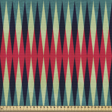 Geometrik Parça Kumaş Tekrarlı Dikey Şeritlerle Göz Alıcı Desen