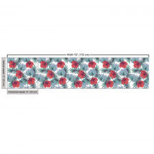 Tropikal Parça Kumaş Egzotik Şık Çiçekler