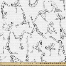Yoga Parça Kumaş Jimnastik Sporu Yapan Kız 