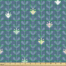Botanik Parça Kumaş Minimal Tekrarlı Soyut Bahar Çiçek Dalları