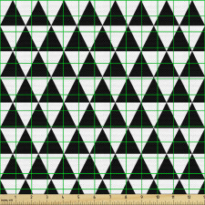 Geometrik Parça Kumaş Monokrom Minimal Üçgenli Mozaik Tasarım