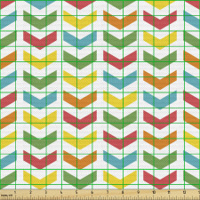Geometrik Parça Kumaş Birbirini Takip Eden Modern ve Şık Oklar