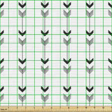 Etnik Parça Kumaş Sade Arka Planda Tekrarlı Otantik Oklar 