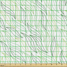 Doğa Parça Kumaş Yaprak Deseni