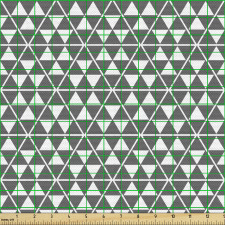 Geometrik Parça Kumaş Akromatik Tekrarlı Üçgenli Mozaik Desen