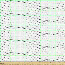 Geometrik Parça Kumaş Simetrik Noktalı Baklava Dilim Desen