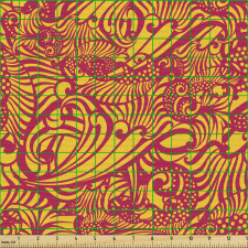 Karışık Parça Kumaş Soyut Eğlenceli Dijital Tasarımlı Desen