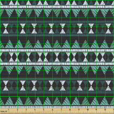 Etnik Parça Kumaş Tekrarlı Geometrik Motifler Tribal Tasarım