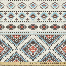 Bohem Parça Kumaş Pastel Tonda Geometrik Etnik Aztek Süslemeler